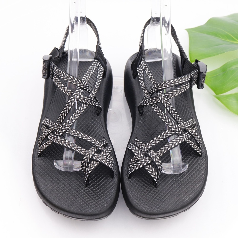 Chaco Womens ZX2 Sandal Size 10 Black Strappy Toe Loop Sport Hiking Comfort Shoe